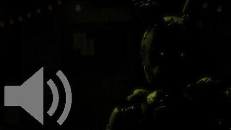 FNAF 3 banner with speaker icon