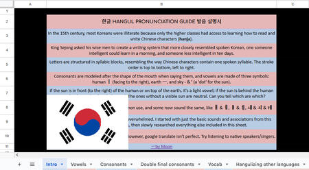 Hangul Pronunciation Guide screenshot